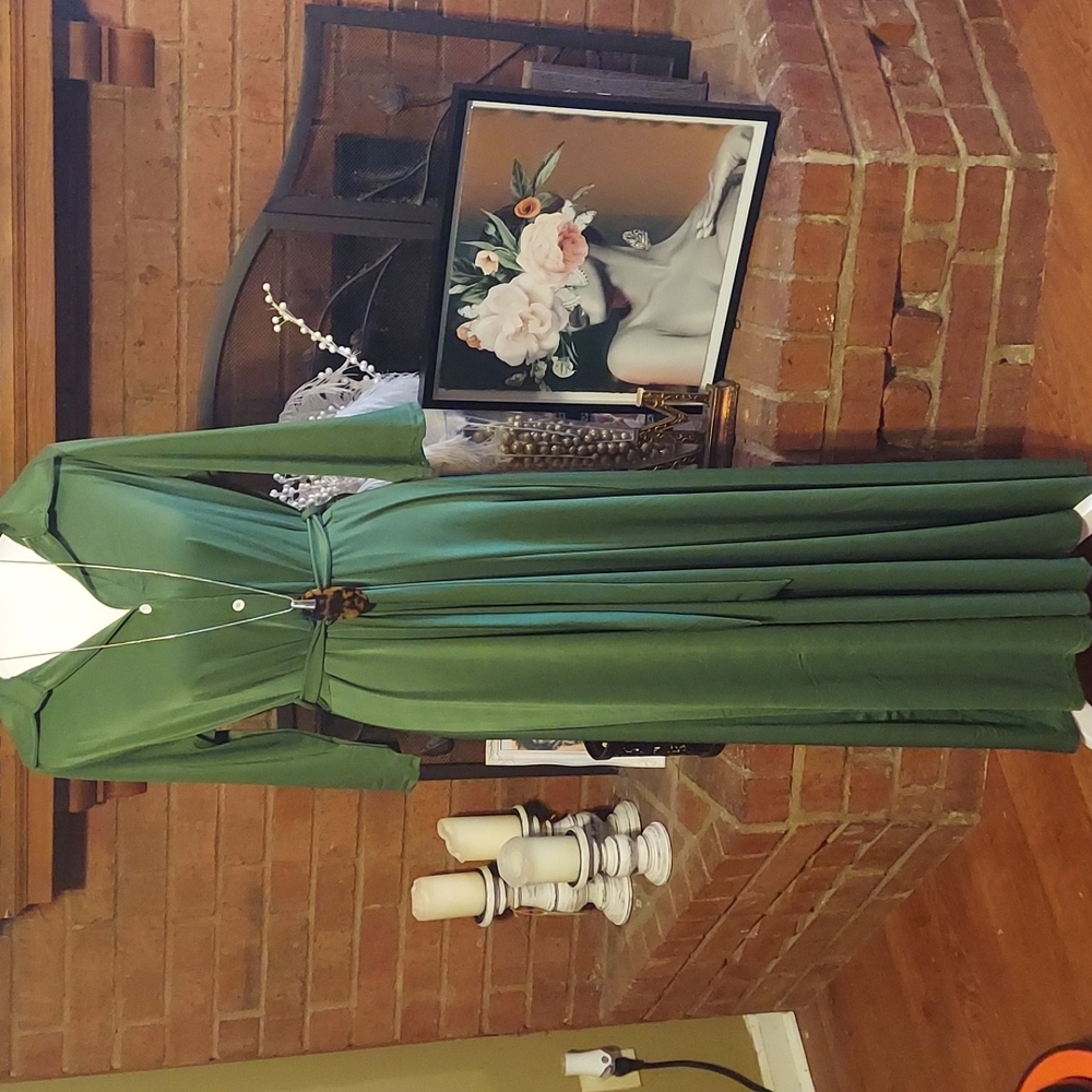 NWT Beautiful green Fall maxi
